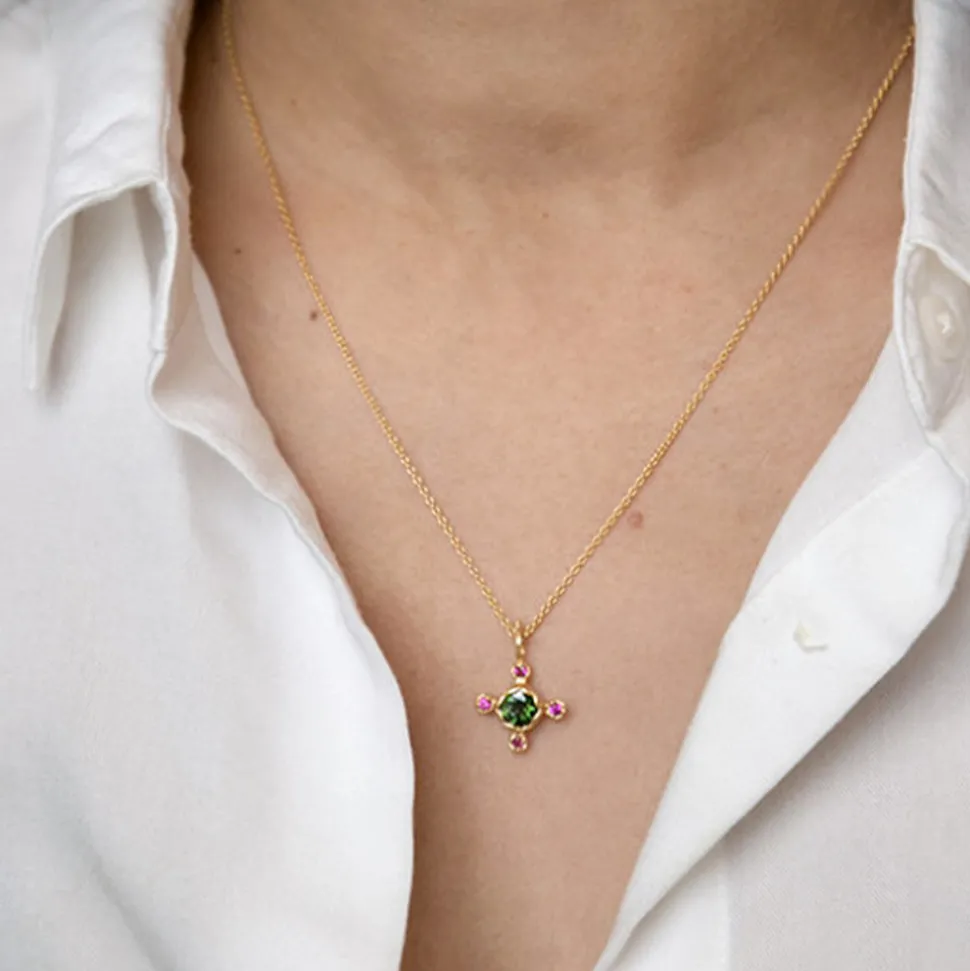 ALIX D REYNIS Alix D. Reynis - Collier Anna - Vert<Women Necklaces