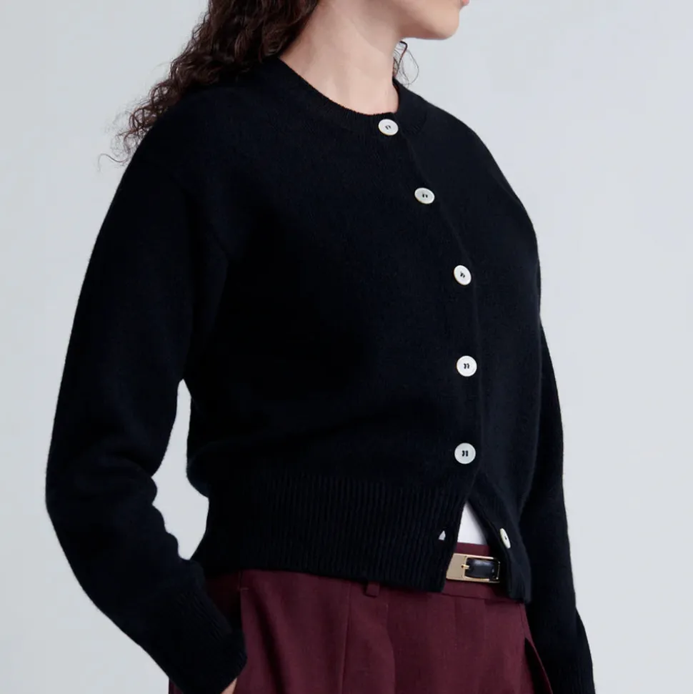 & Daughter & Daughter - Cardigan Ada - Noir<Women Knitwear