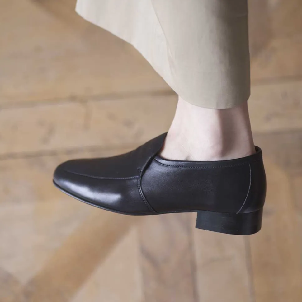 ANNE THOMAS - Mocassins Leo - Noir<Women Loafers