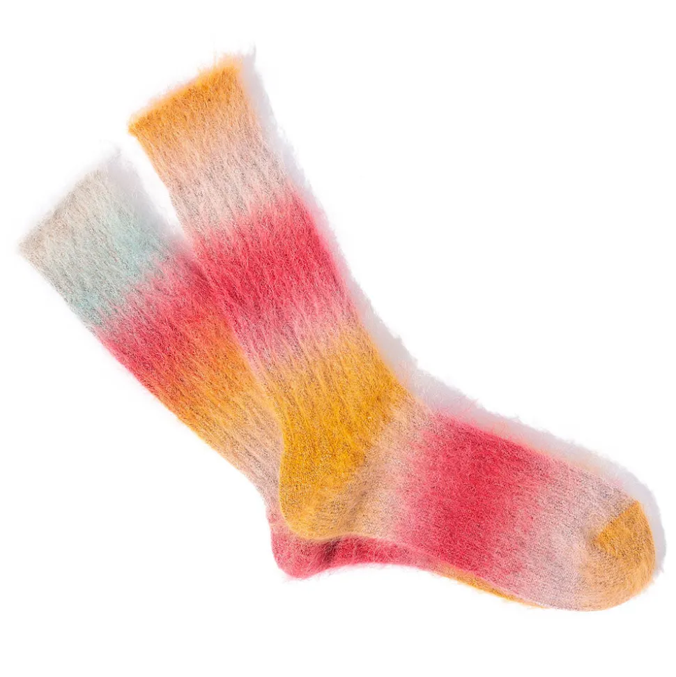 Anonymous ISM - Chaussettes Mohair - Orange<Women Socks | Socks