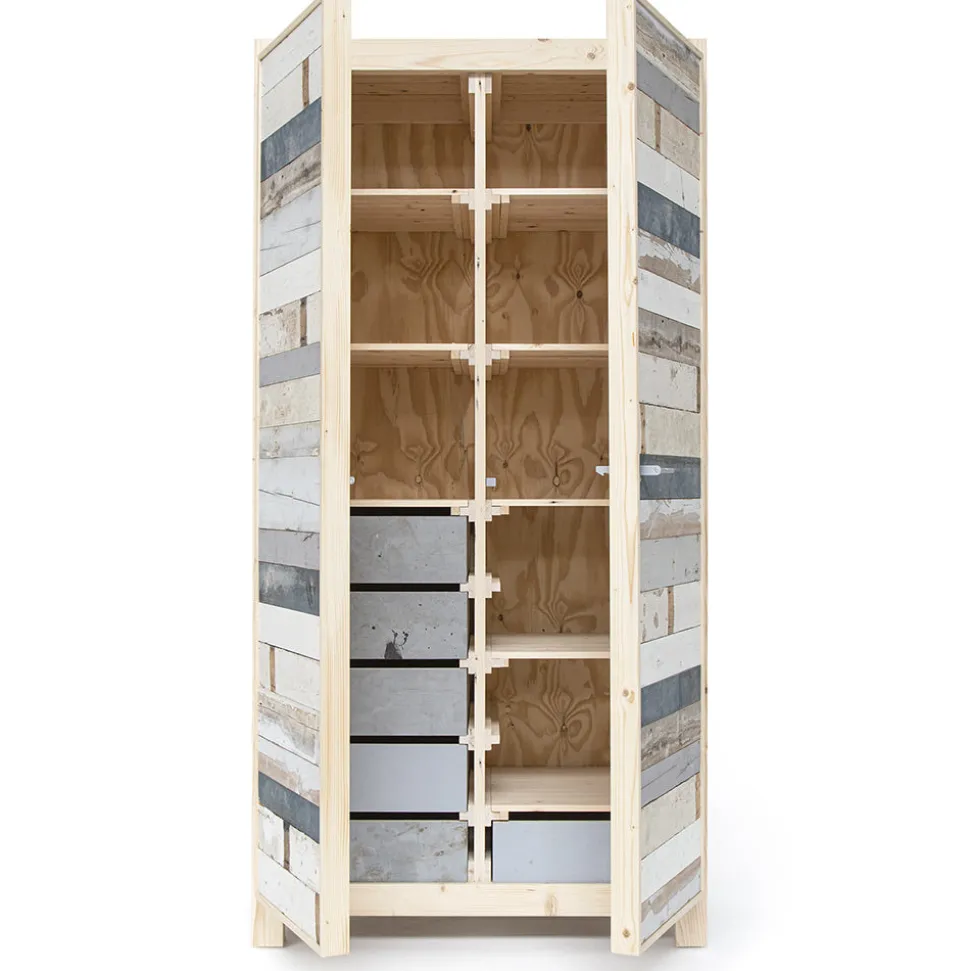 522 PIET HEIN EEK Armoire en bois de rebut - Piet Hein Eek< Cabinets