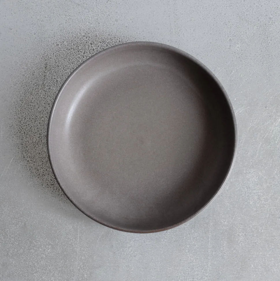 559 STONEWARE Assiette creuse en grès fin - Gris Ardoise< Soup Plates