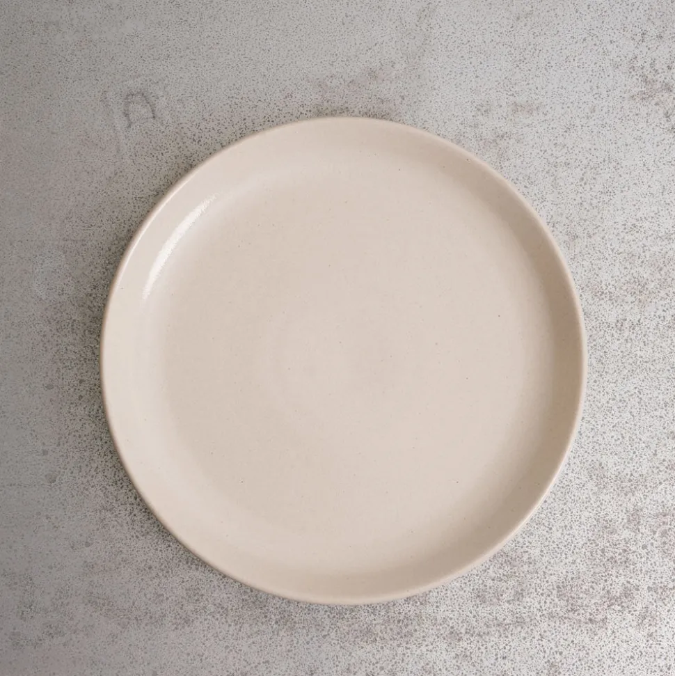 559 STONEWARE Assiette plate en grès fin - Blanc< Dinner Plates