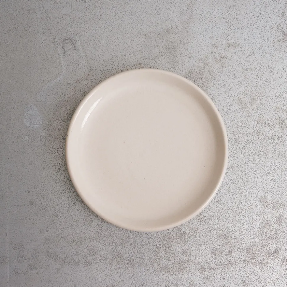 559 STONEWARE Assiette plate en grès fin - Blanc< Dinner Plates