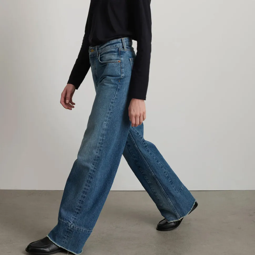 B SIDES - Jeans Marcel Culotte - Liselblue<Women Jeans