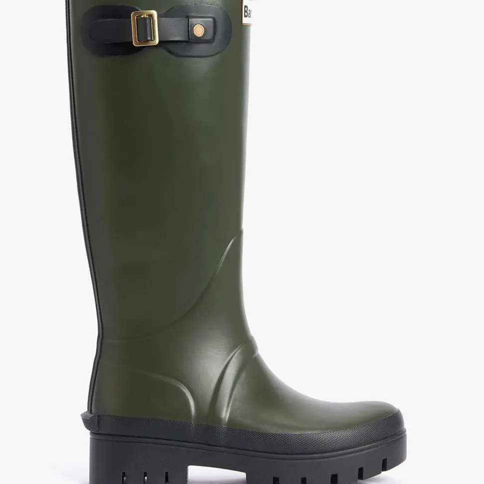 Barbour - Bottes Snowdon Wellingtons - Olive<Women Boots