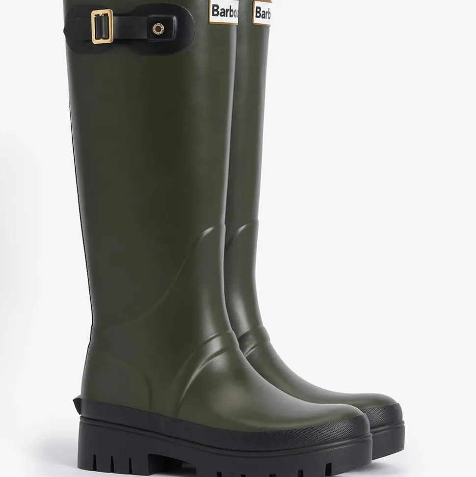 Barbour - Bottes Snowdon Wellingtons - Olive<Women Boots