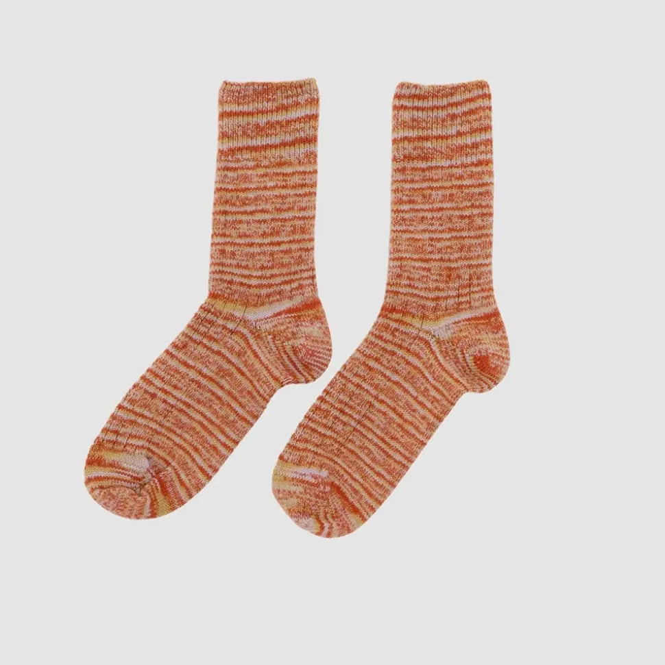 Baserange - Chaussettes Tordadés - Orange<Women Socks | Socks