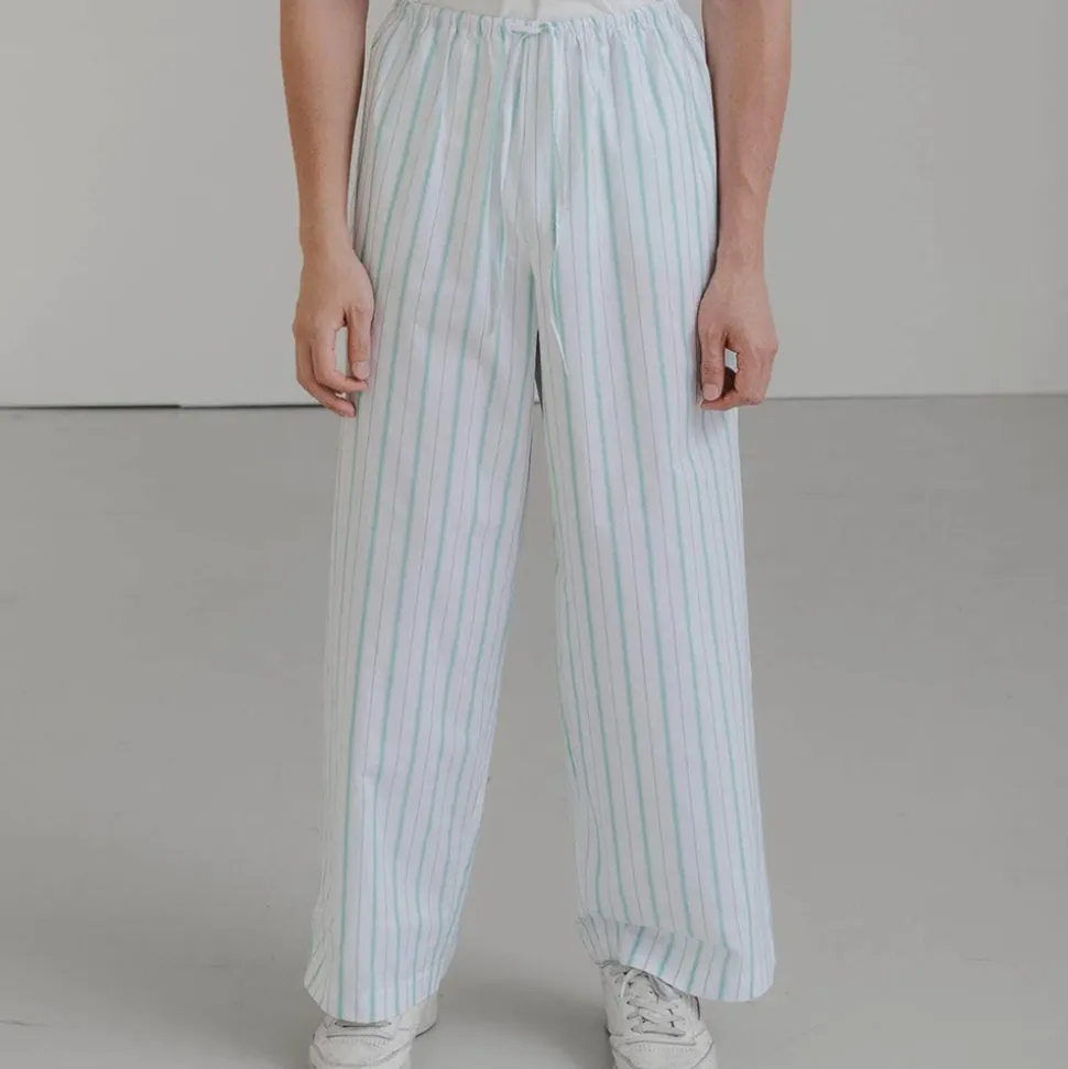 BASERANGE - Pantalon pyjama Kolla - Rayées Bleu<Women Pyjamas | Pyjamas