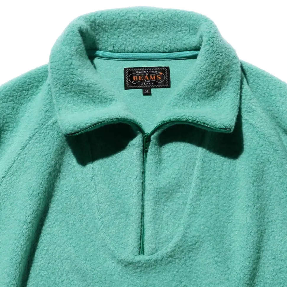 BEAMS Plus - Pull Zip - Menthe< Knitwear