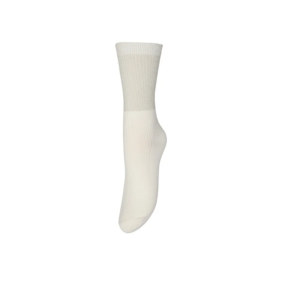 Becksöndergaard - Chaussettes Grady Glitter - Blanc<Women Socks | Socks