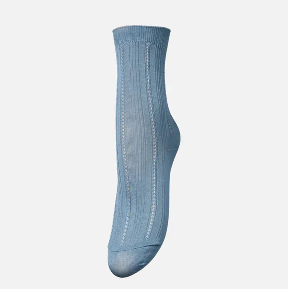 Becksöndergaard - Chaussettes Solid Drake - Bleu<Women Socks | Socks