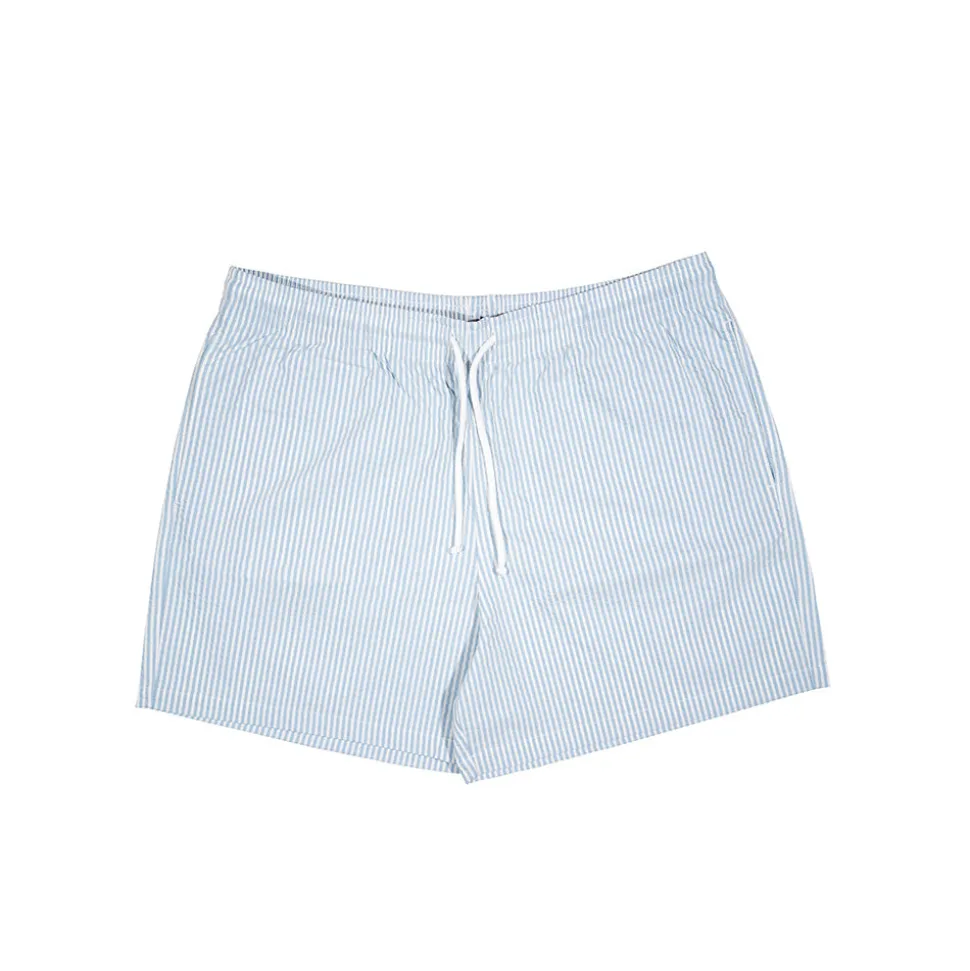 BISOUS SKATEBOARD - Short de bain rayures - Bleu< Shorts