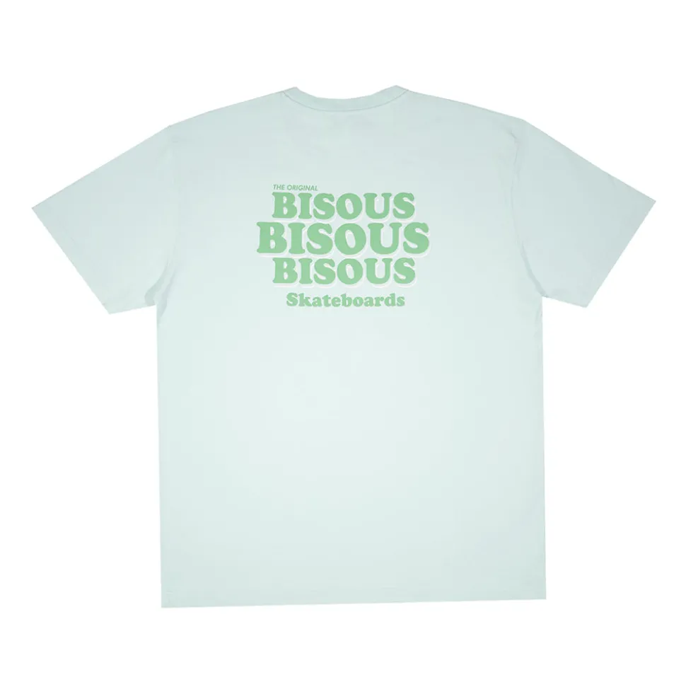 BISOUS SKATEBOARD - T-shirt Grease - Vert Menthe< T-Shirts