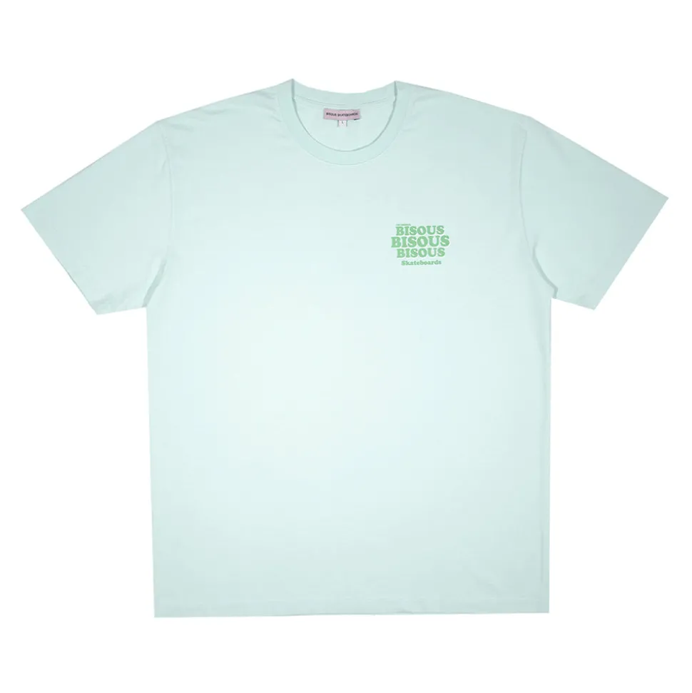 BISOUS SKATEBOARD - T-shirt Grease - Vert Menthe< T-Shirts