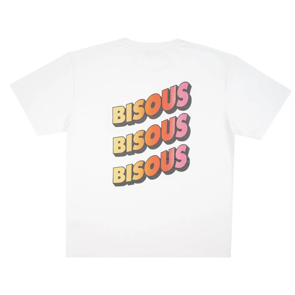 BISOUS SKATEBOARD - T-shirt Sonics - Tiedye Blanc< T-Shirts