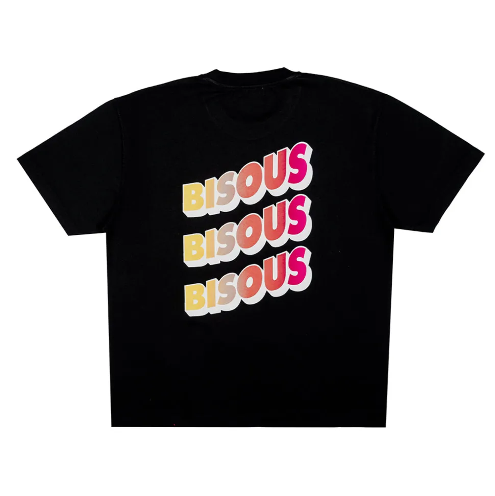 BISOUS SKATEBOARD - T-shirt Sonics - Tiedye Noir< T-Shirts