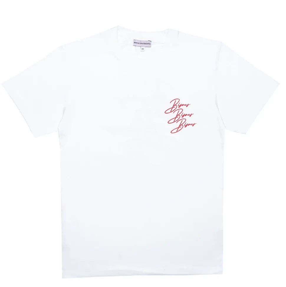 Bisous Skateboard - T-Shirt SS Cigarette - Blanc< T-Shirts