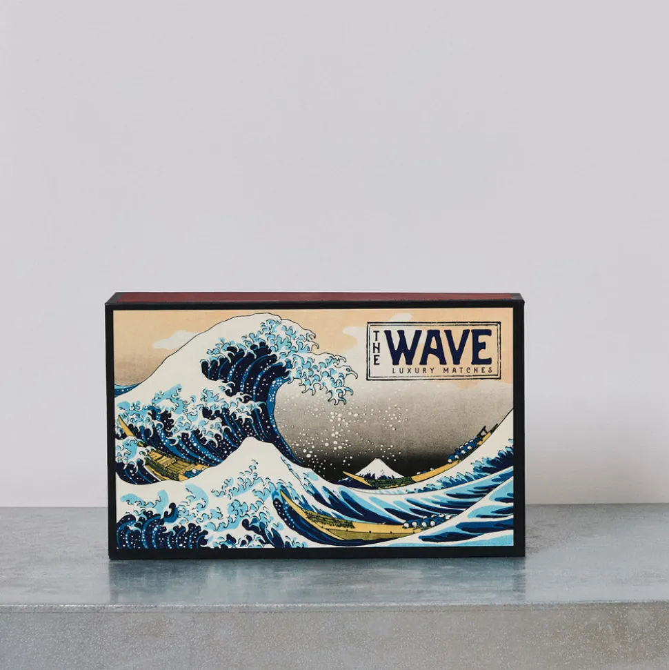 590 FINE MATCH BOX Boîte de 120 grandes allumettes - Big Wave< Matches & Lighters