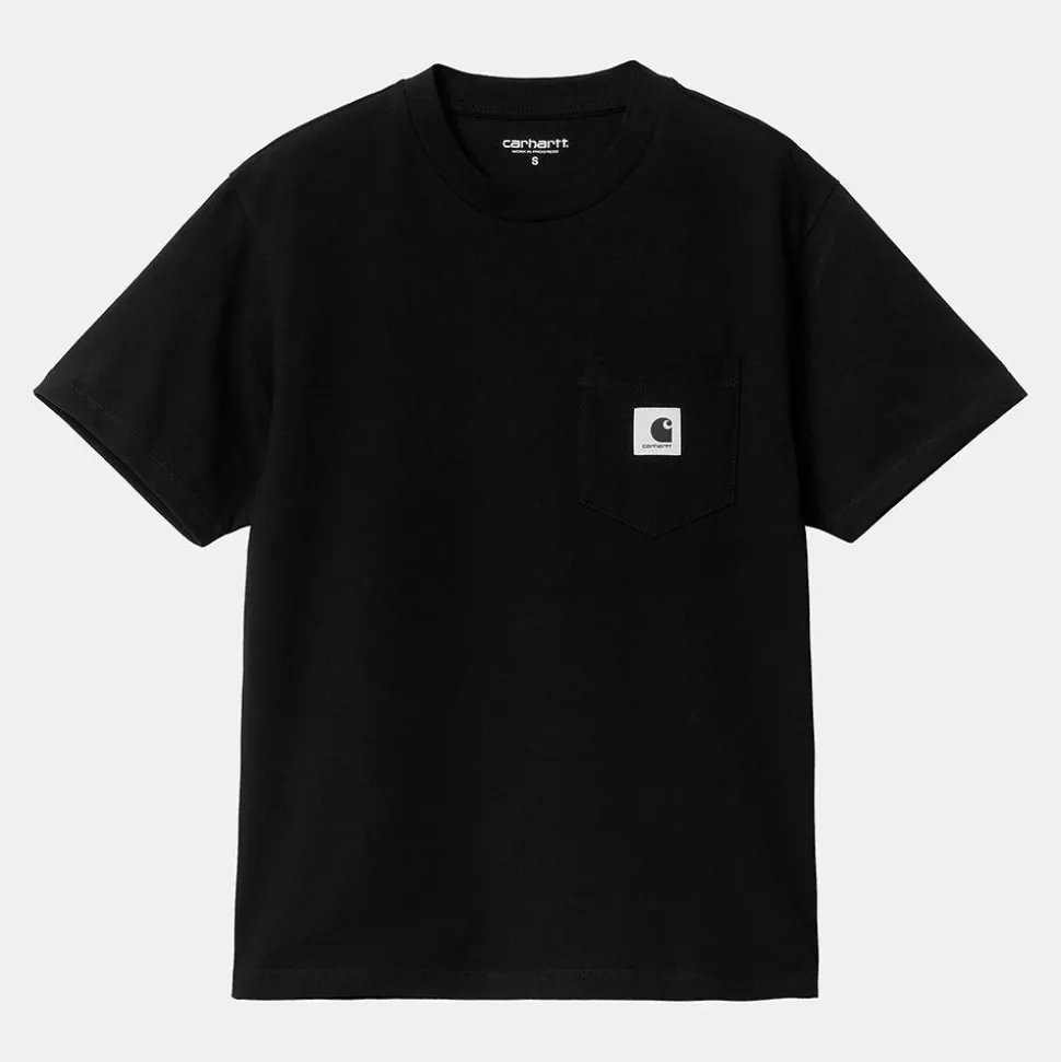 Carhartt WIP - T-Shirt Pocket - Noir<Women T-Shirts