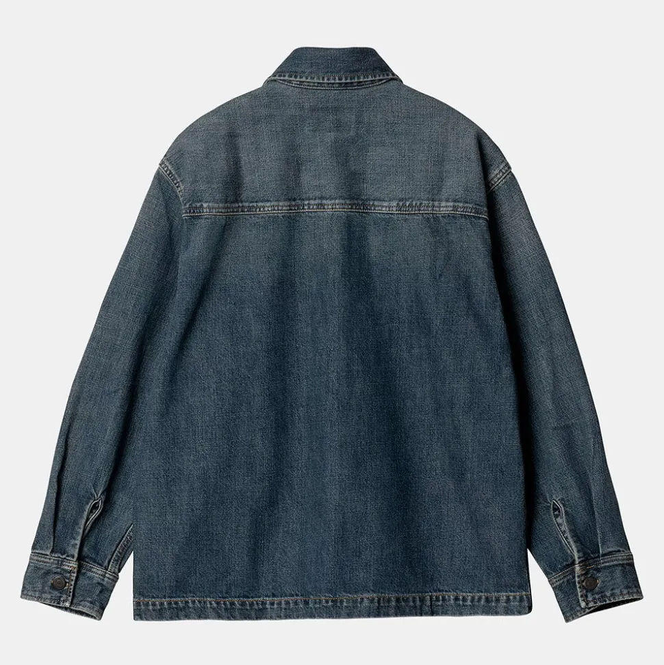 Carhartt WIP - Veste Chemise W' Lovilia - Bleu<Women Jackets