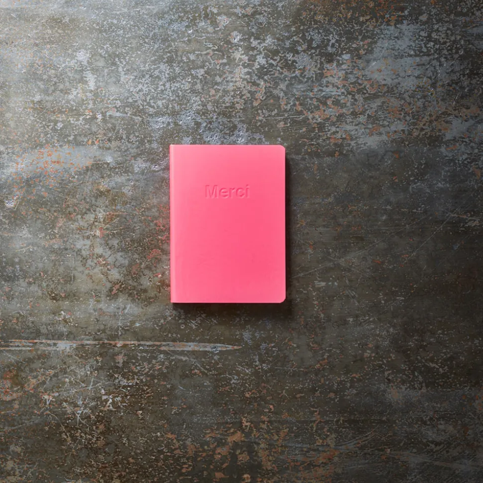 2962 BRANDBOOK Carnet Merci - Fluo Rose< Writing