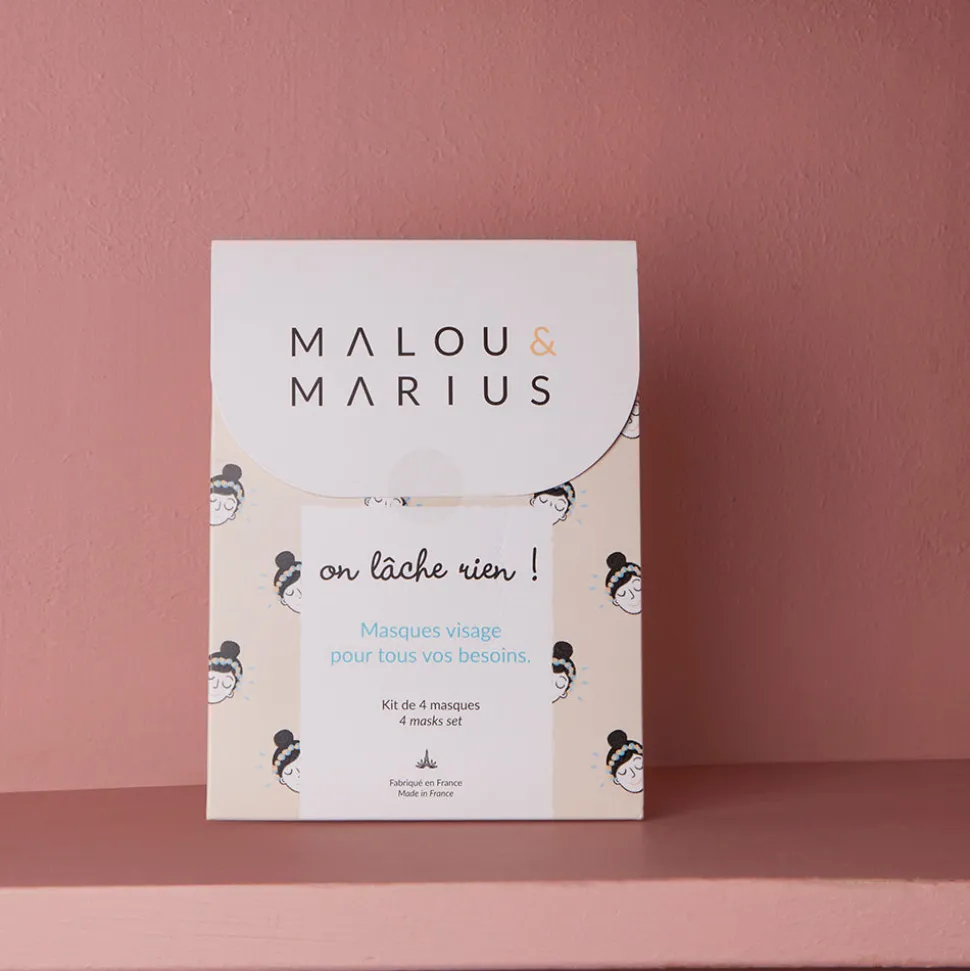 1999 MALOU & MARIUS Coffret masques On Lâche Rien - Malou & Marius< Skin Care