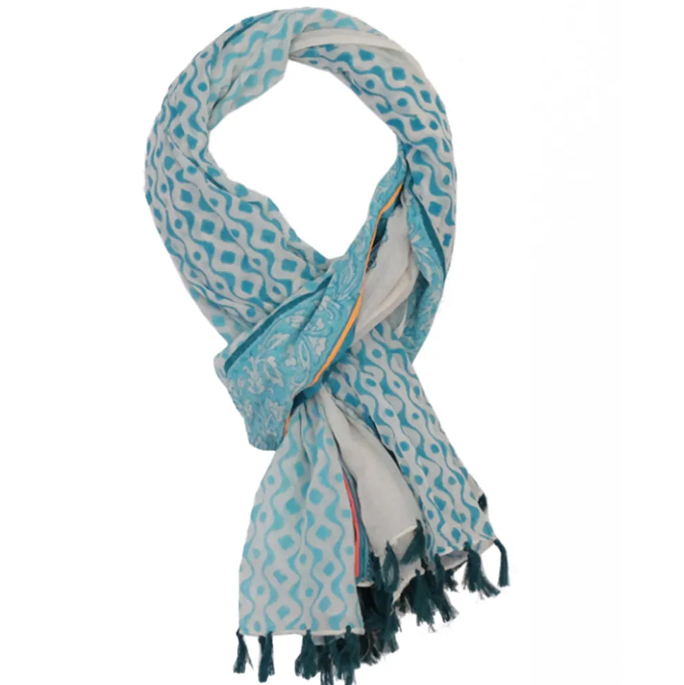 COLORES - Paréo Agnes - Bleu<Women Shawls