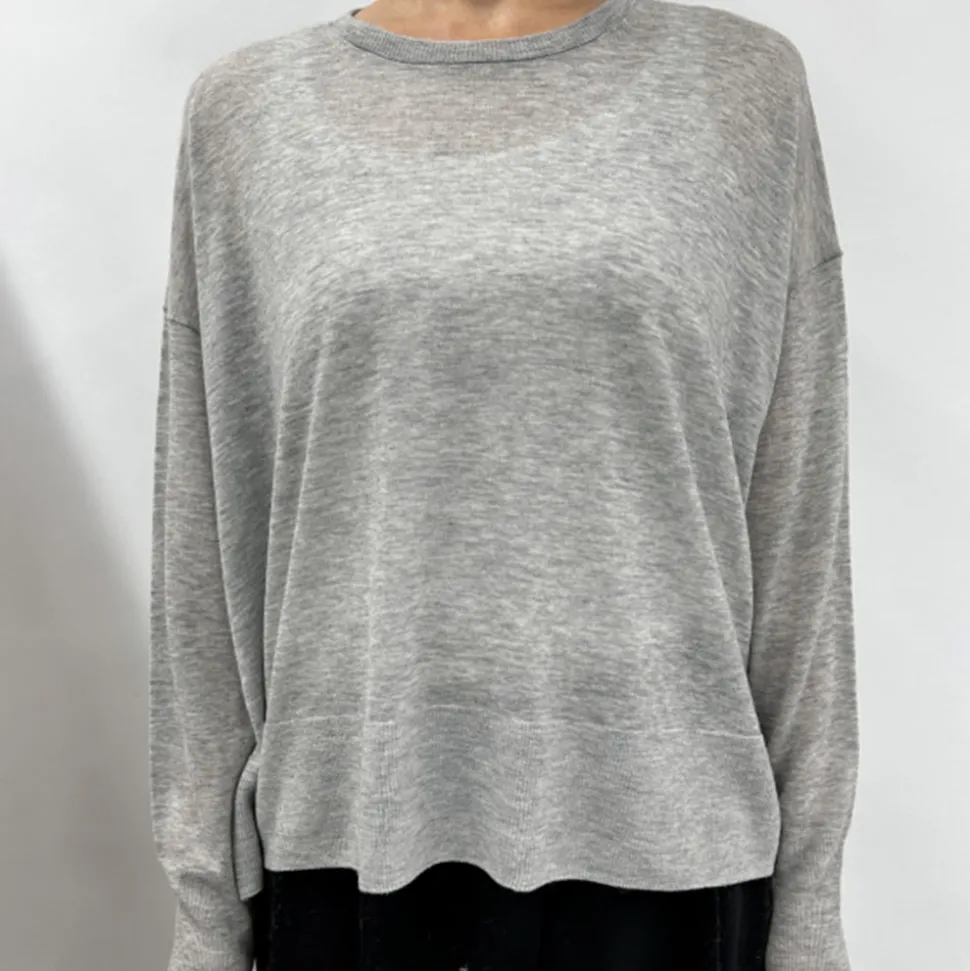 CT Plage - Pull Fin - Gris Clair<Women Knitwear