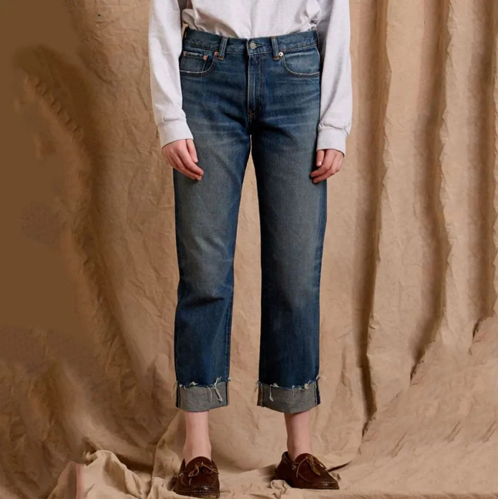 Denimist - Lindsay Cuffed Jean - Bleu<Women Jeans