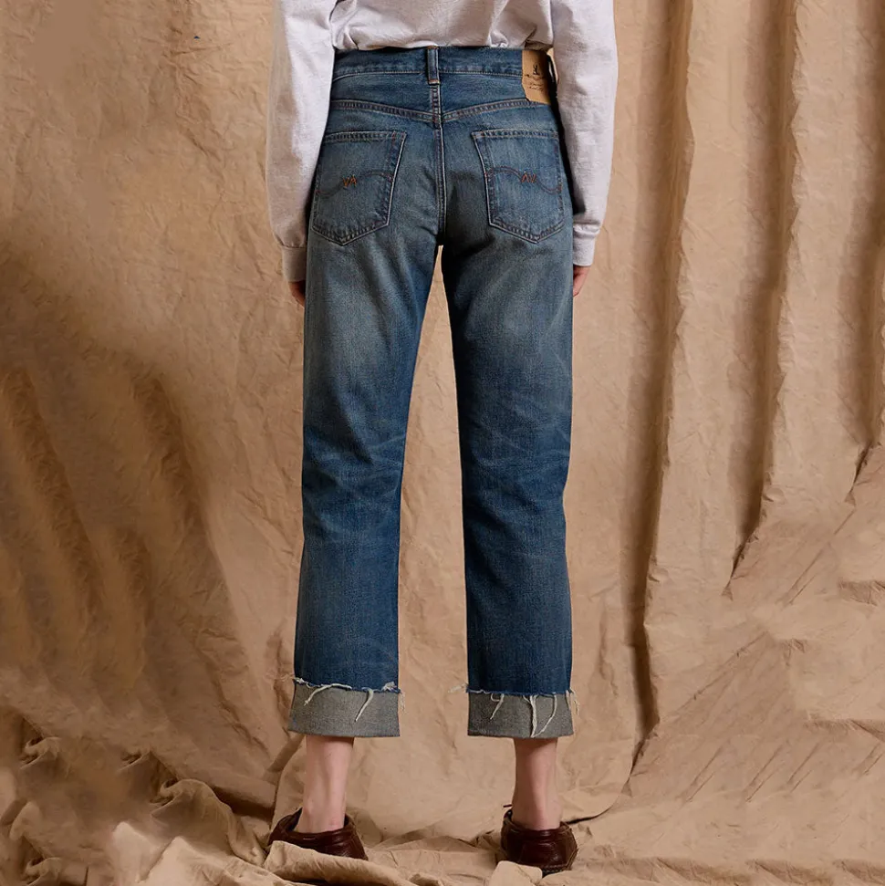 Denimist - Lindsay Cuffed Jean - Bleu<Women Jeans