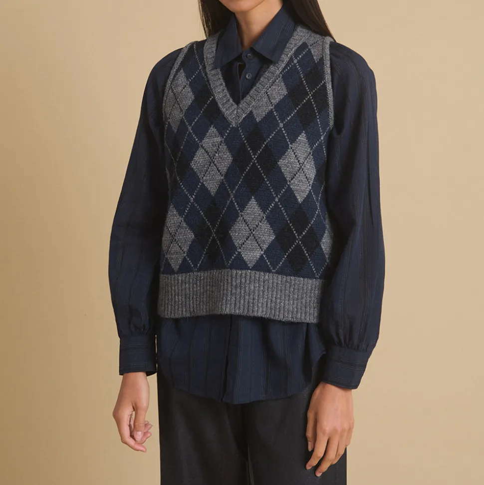 DIEGA - Maille Pumeo - Marine<Women Knitwear