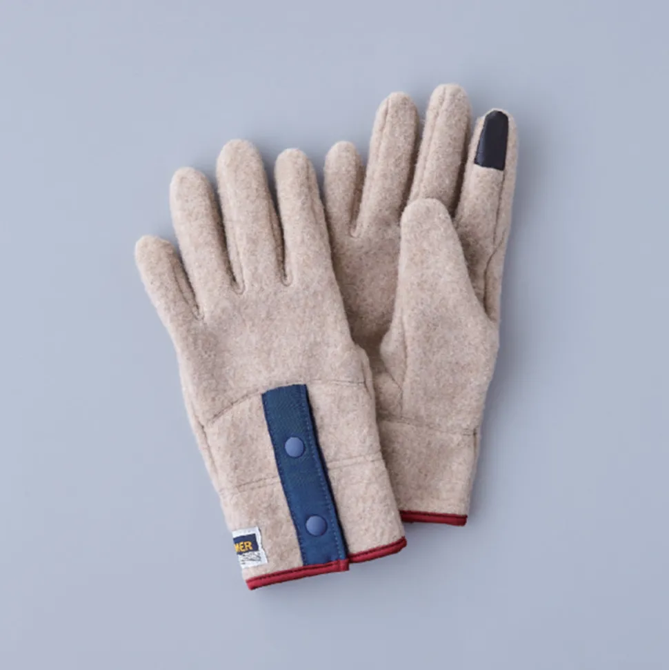 ELMER - Gants en laine recyclée - Beige<Women Gloves | Gloves & Mittens