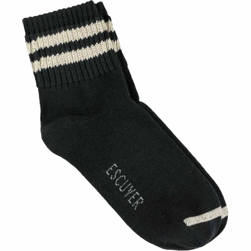 Escuyer - Chaussettes Ankle - Noir/Ecru<Women Socks | Socks