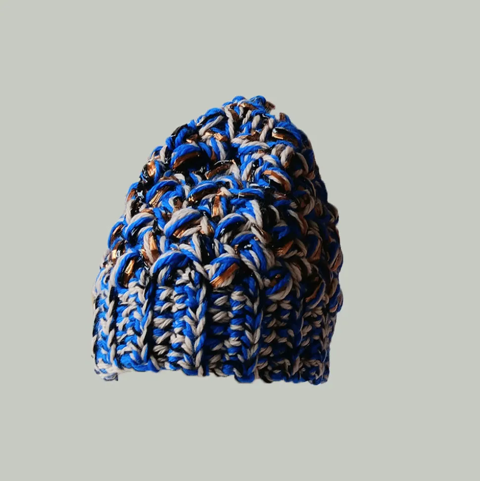 Exquisite J - Bonnet Laine - Bleu<Women Beanies