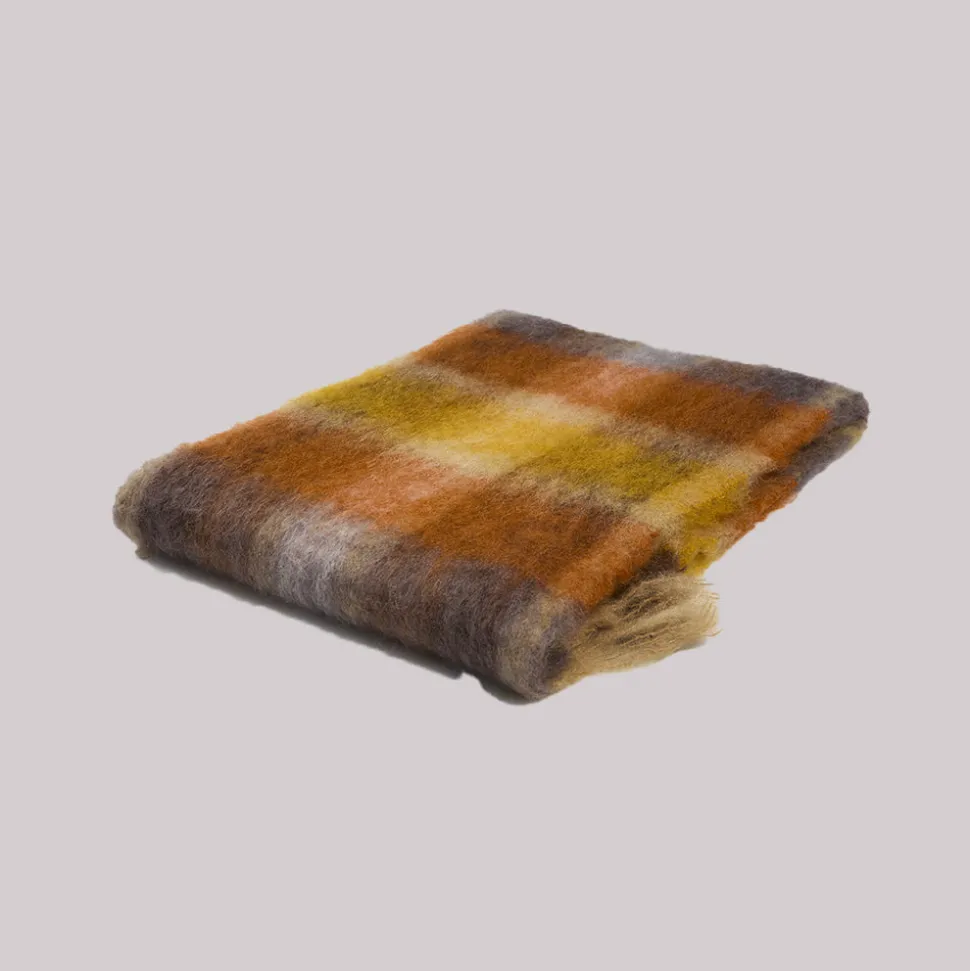 Ezcaray - Echarpe Tartan - Orange<Women Shawls