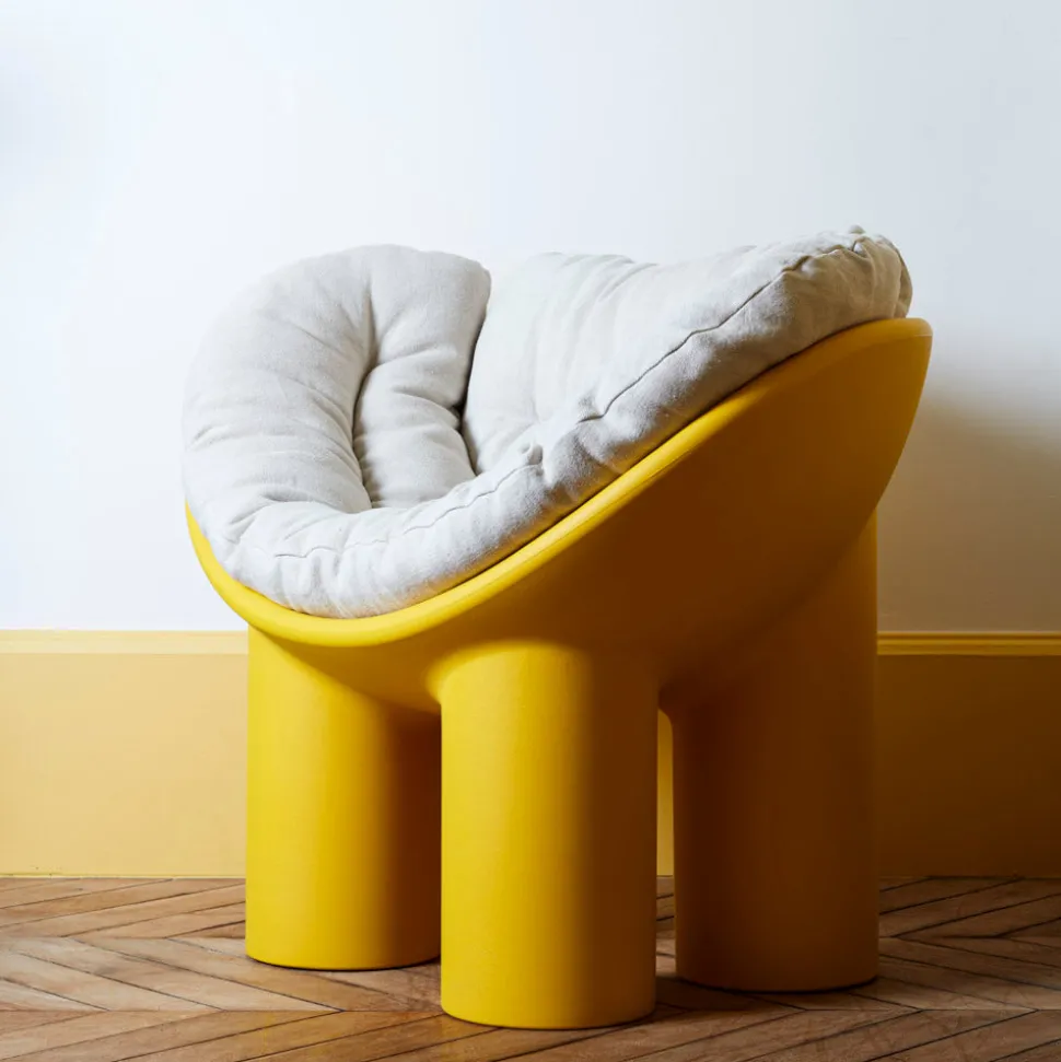 246 DRIADE Fauteuil Roly Poly - Ocre Jaune - Driade< Armchairs