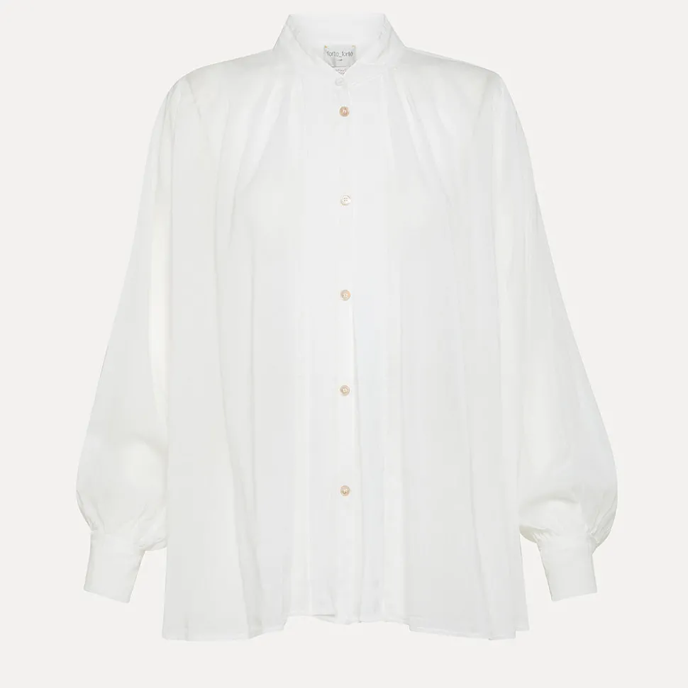 Forte_Forte - Chemise Bohémienne - Blanc<Women Shirts