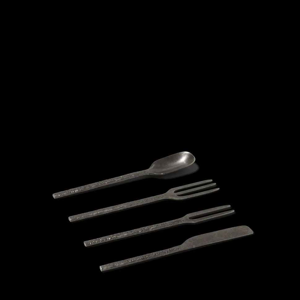 259 SERAX Fourchette en métal martelé - Anthracite - La Nouvelle Table< Cutlery | Forks