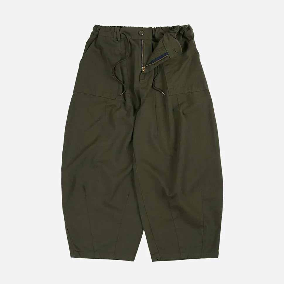 FRIZMWORKS - Pantalon Twill Balloon - Olive< Pants