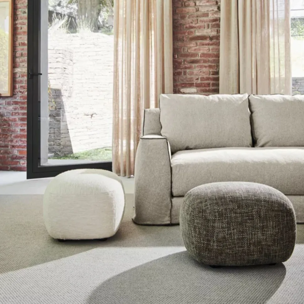 202 GERVASONI Gervasoni - Pouf Loll 08 - Blanc< Armchairs