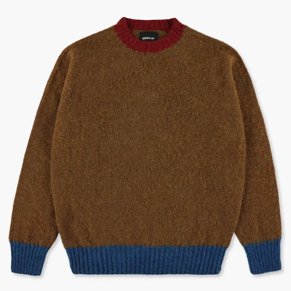 HOWLIN ' - Pull Captain Harry - Noisette< Knitwear