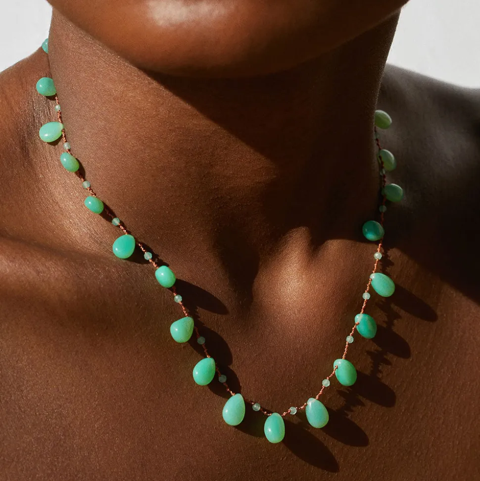 Ivarene - Collier Evergreen Drop & Beads - Vert<Women Necklaces