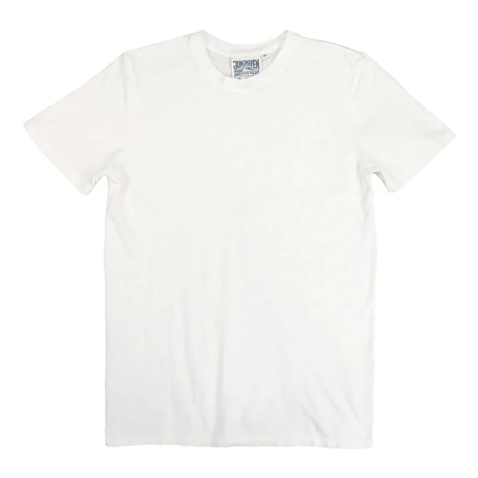 JUNGMAVEN - Basic Tee - Blanc lavé< T-Shirts