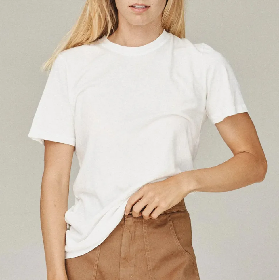 JUNGMAVEN - Basic Tee - Blanc lavé< T-Shirts