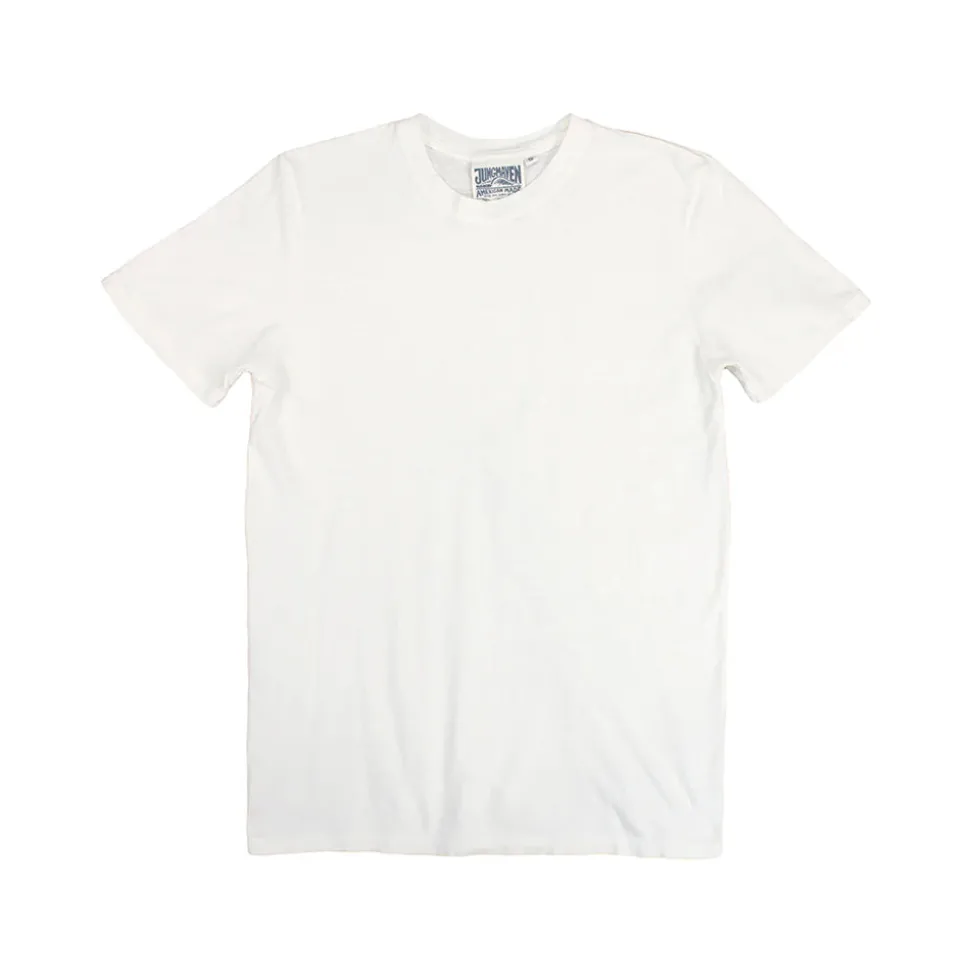 Jungmaven - Basic Tee - Washed White< T-Shirts