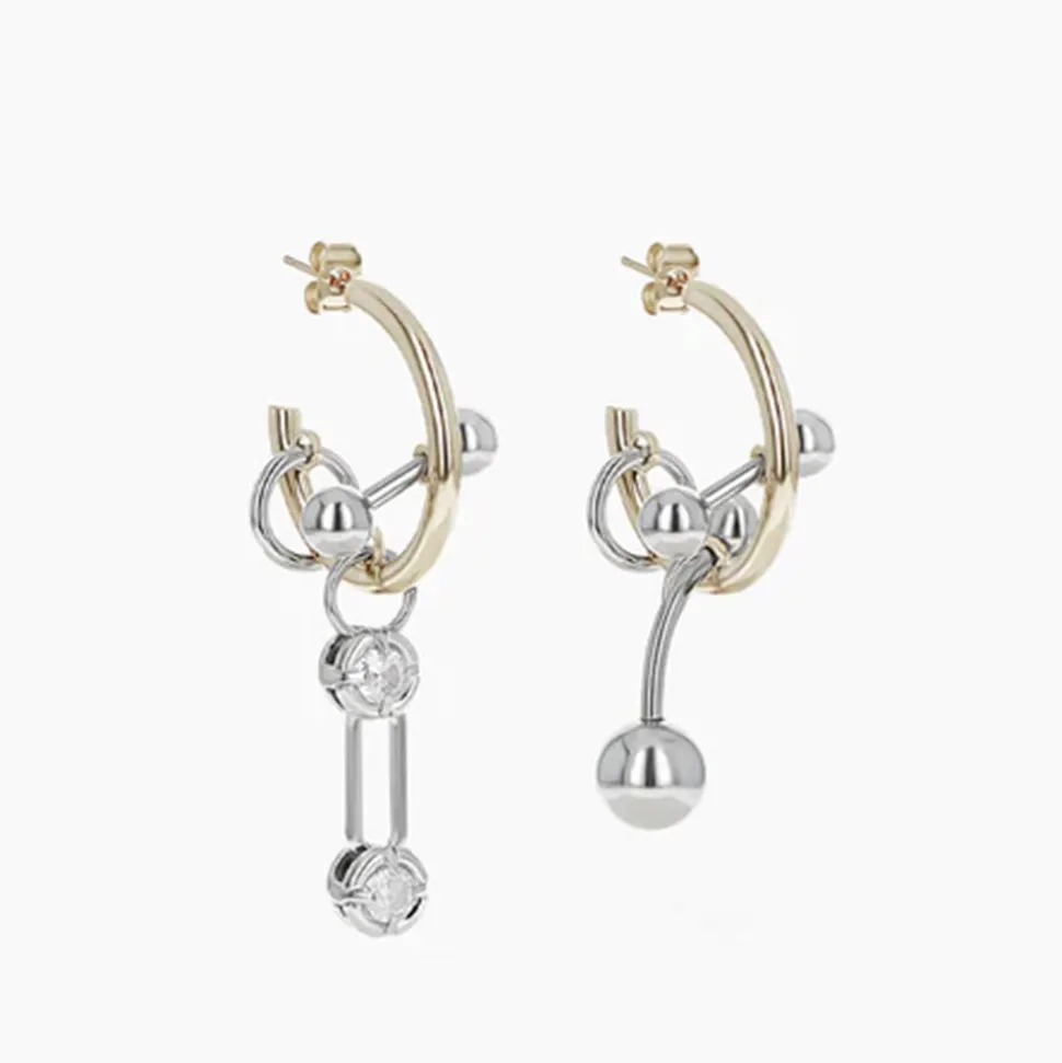 Justine Clenquet - Boucles d'oreilles Debbi - Doré<Women Earrings