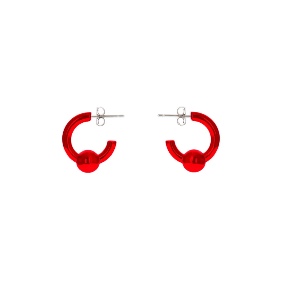 Justine Clenquet - Boucles d'oreilles Sam - Rouge<Women Earrings