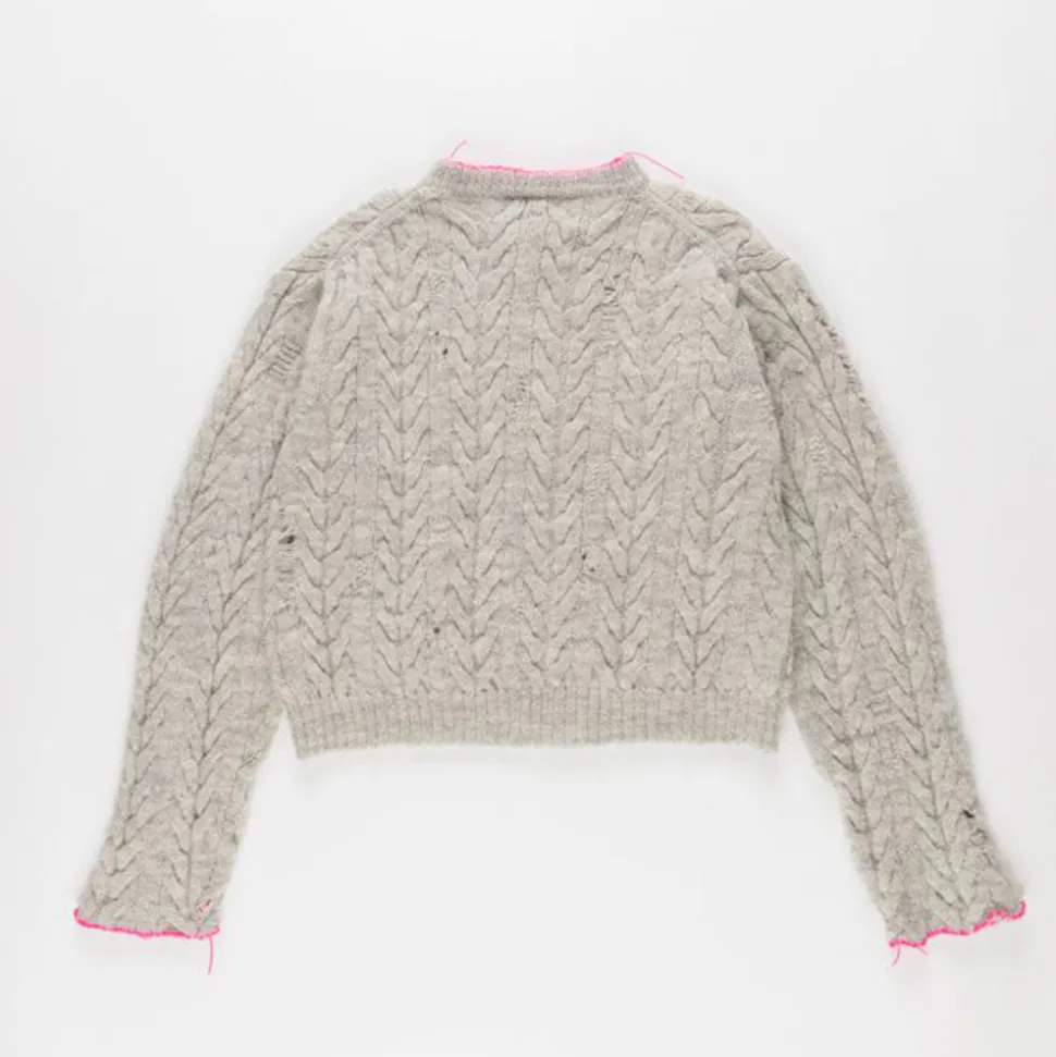 LA FETICHE - Cardigan Lisetta - Gris<Women Knitwear