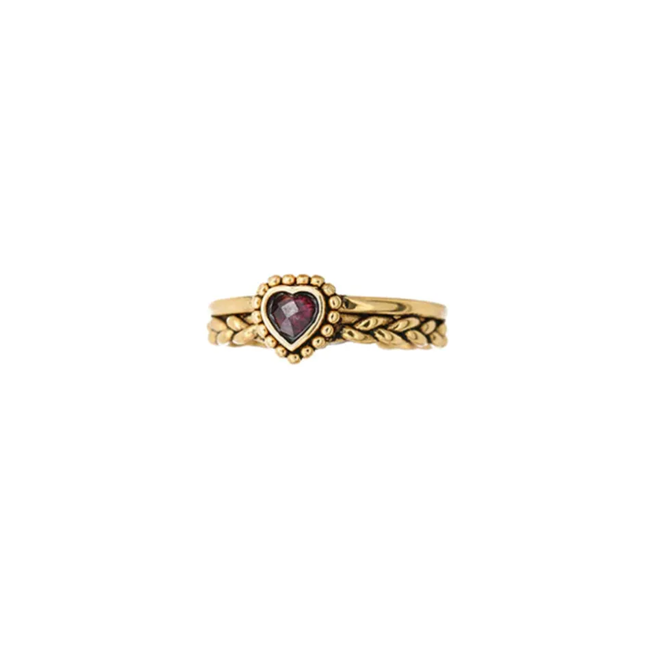 LA2L - Bague Sacha - Coeur Tréssé Amethyste<Women Rings